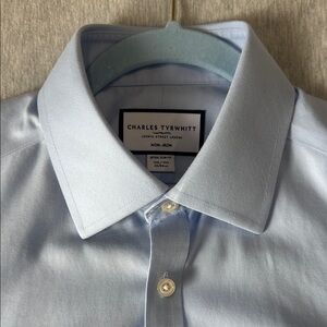 Charles Tyrwhitt Light Blue Men's Shirt 15.5x33 extra slim fit (like new)